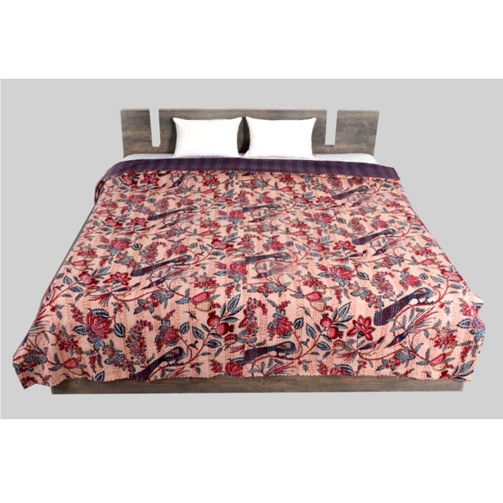 Cotton Handmade Kantha Bed Cover