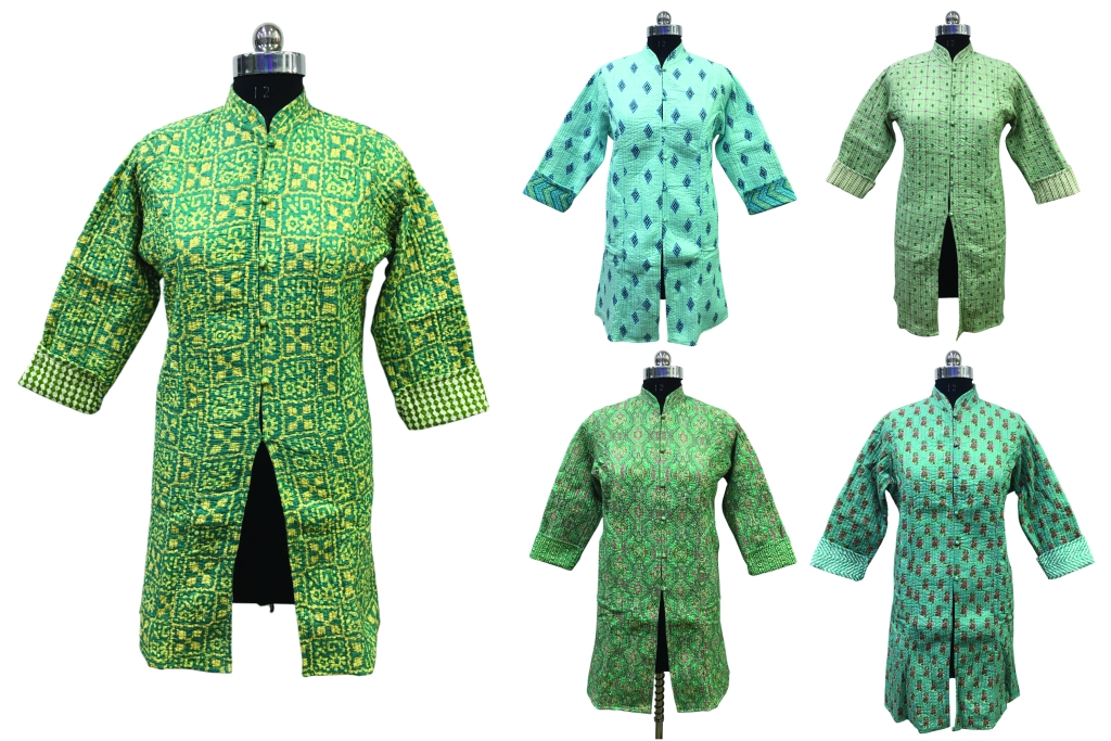 COTTON QUILTED LADIES LONG JACKETS