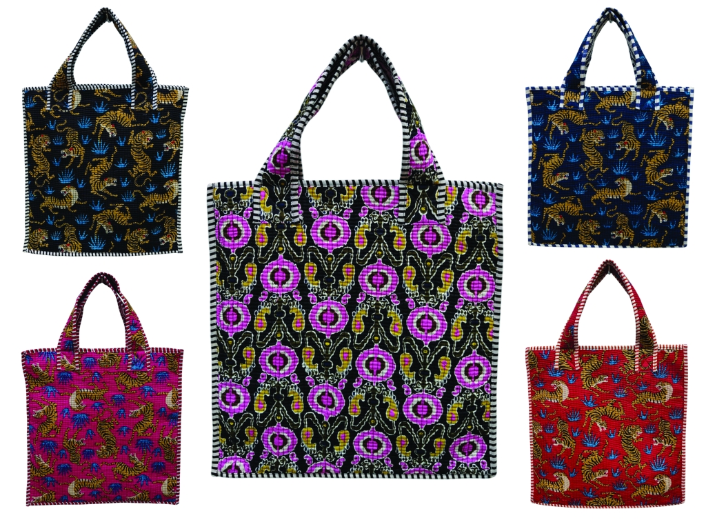 COTTON QUILTED TOTE BAGS