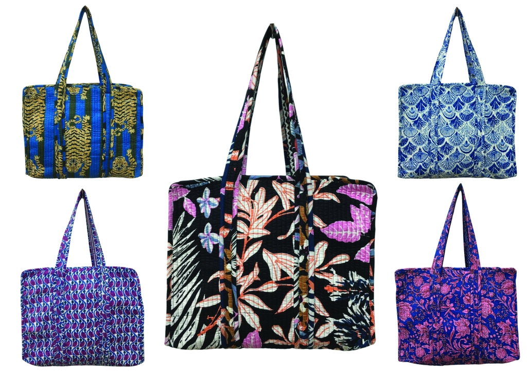 COTTON QUILTED TOTE BAGS