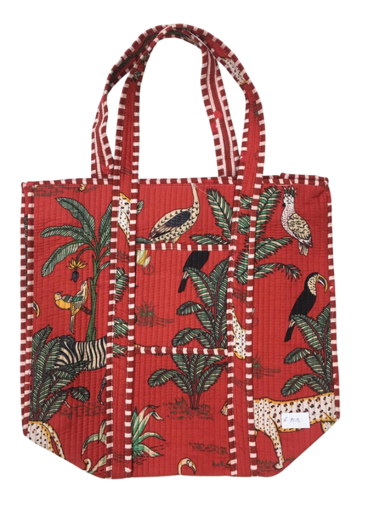 COTTON QUILTED TOTE BAGS
