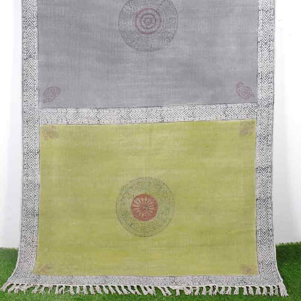 COTTON HAND BLOCK ALL OVER PRINT RUGS