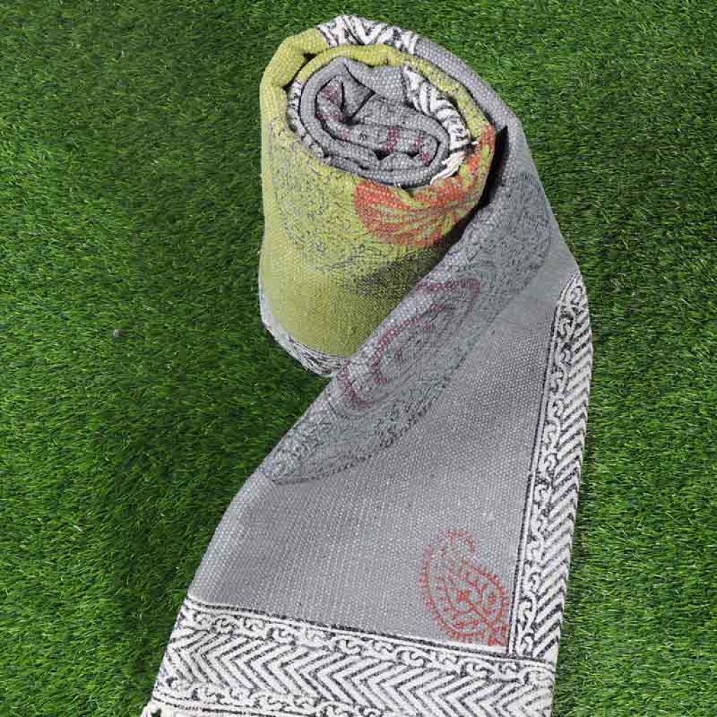 COTTON HAND BLOCK ALL OVER PRINT RUGS