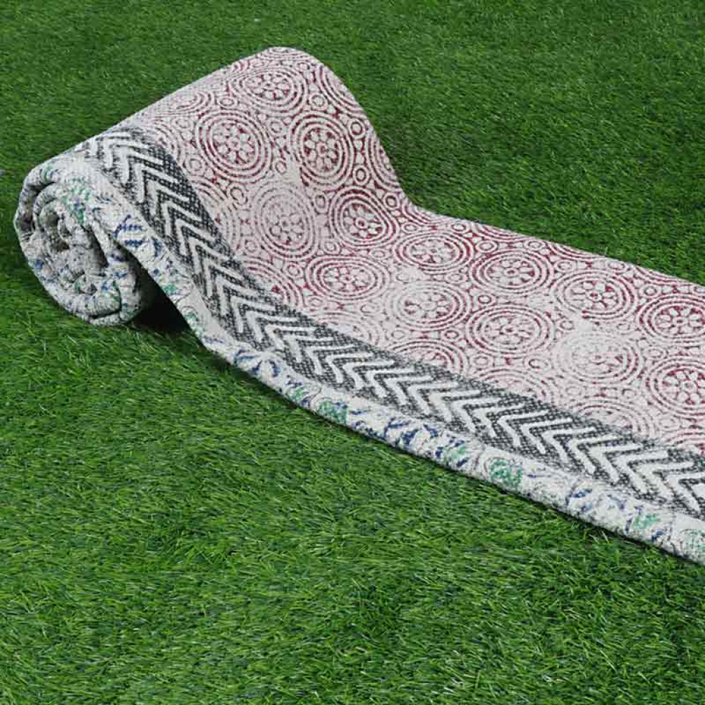 COTTON HAND BLOCK ALL OVER PRINT RUGS