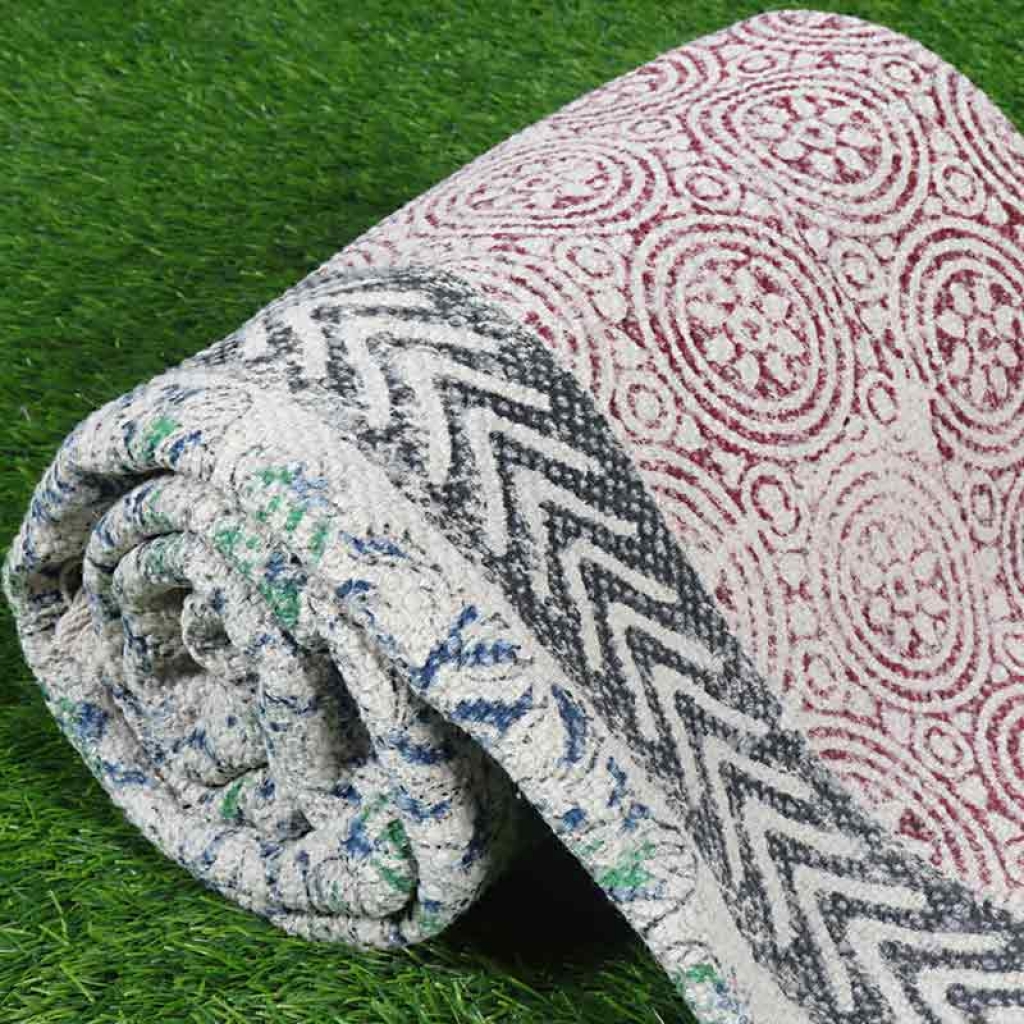 COTTON HAND BLOCK ALL OVER PRINT RUGS
