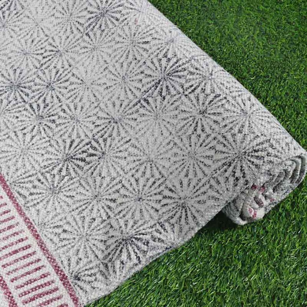 COTTON HAND BLOCK ALL OVER PRINT RUGS