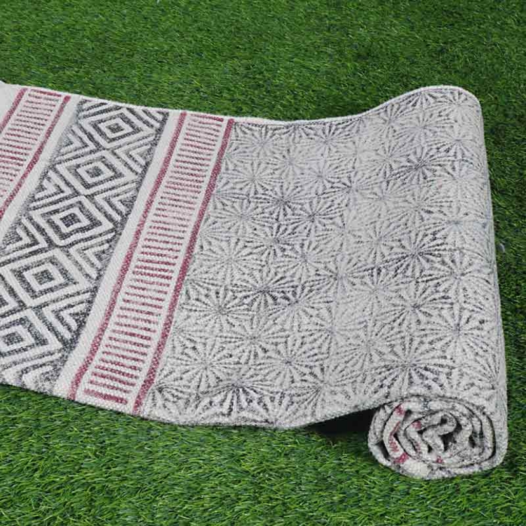 COTTON HAND BLOCK ALL OVER PRINT RUGS
