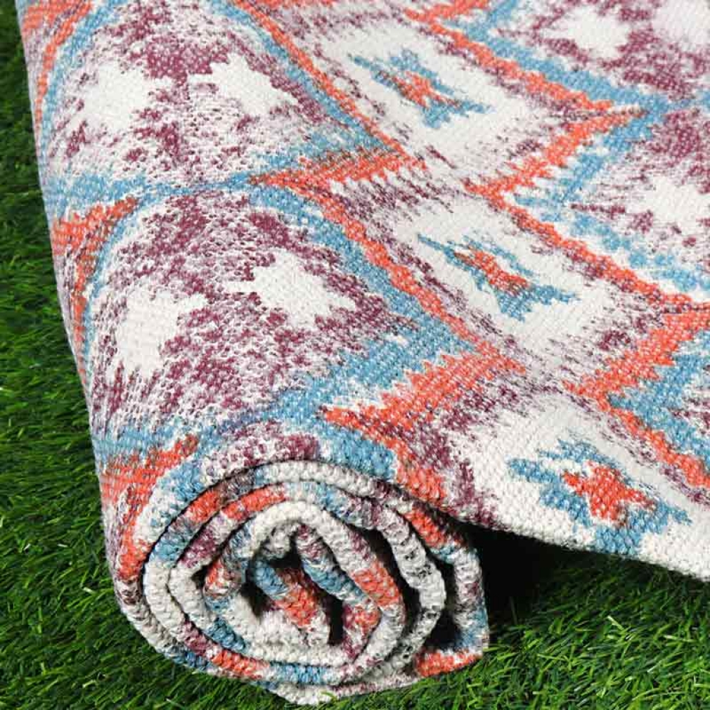 COTTON HAND BLOCK ALL OVER PRINT RUGS