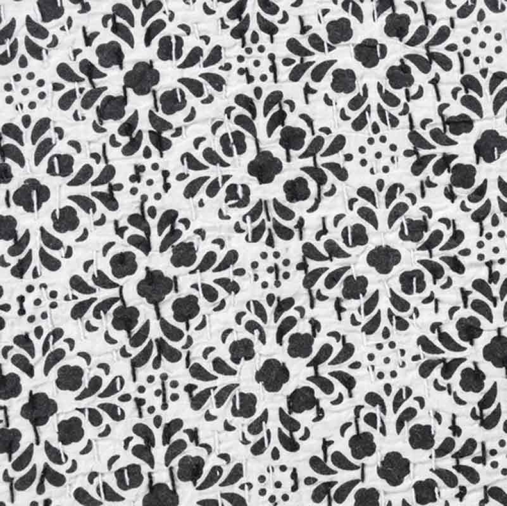 COTTON HAND BLOCK ALL OVER PRINT KANTHA BED COVER FOR ALL-SEASON