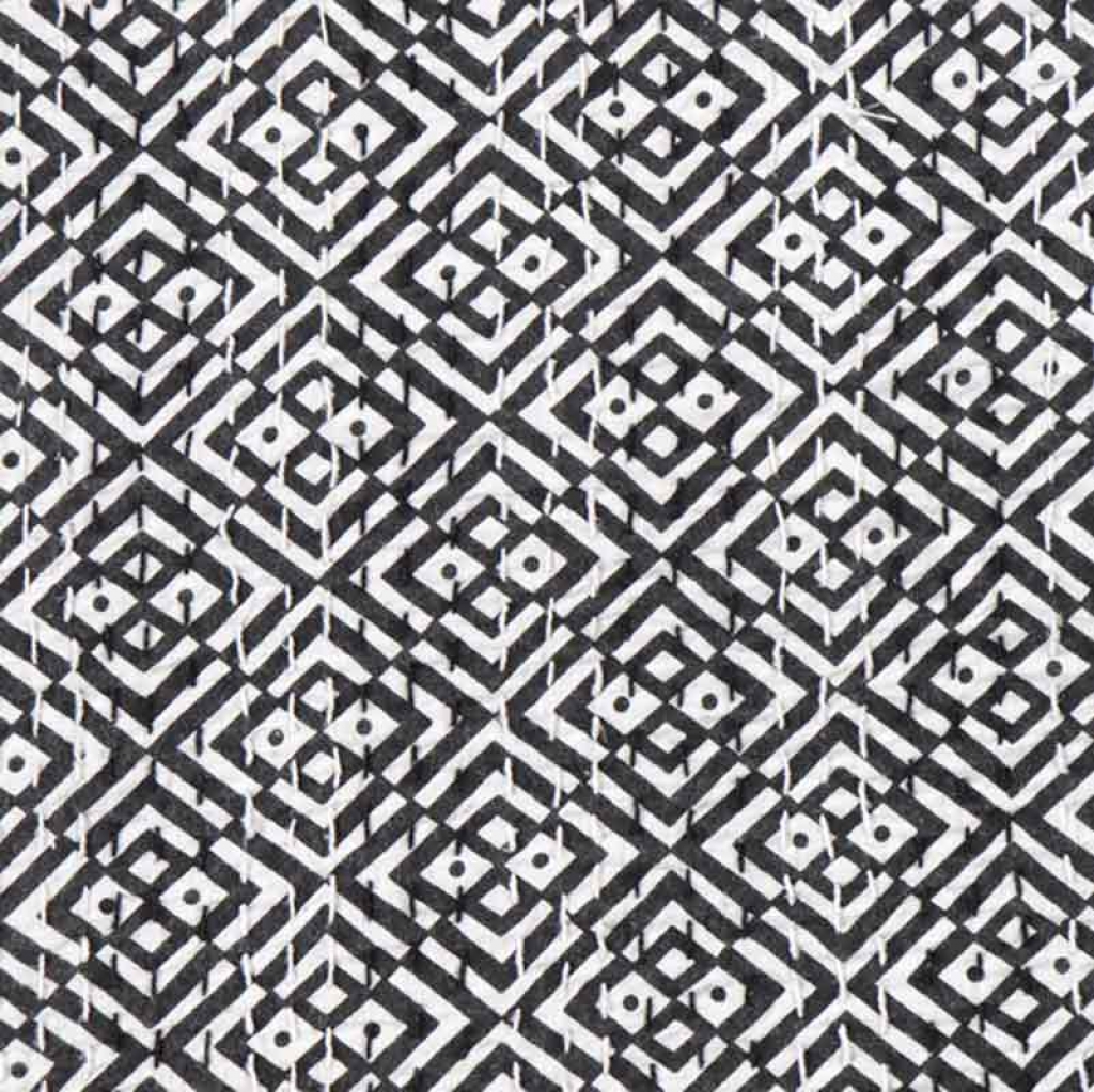 COTTON HAND BLOCK ALL OVER PRINT KANTHA BED COVER FOR ALL-SEASON