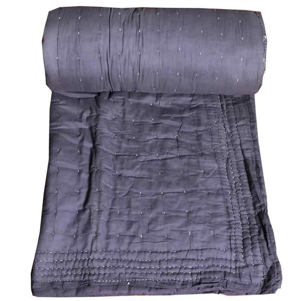 COTTON NON PRINT PLAIN QUILT DECOR HOME