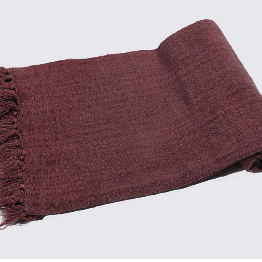 COTTON SOLID PRINTED THROWS