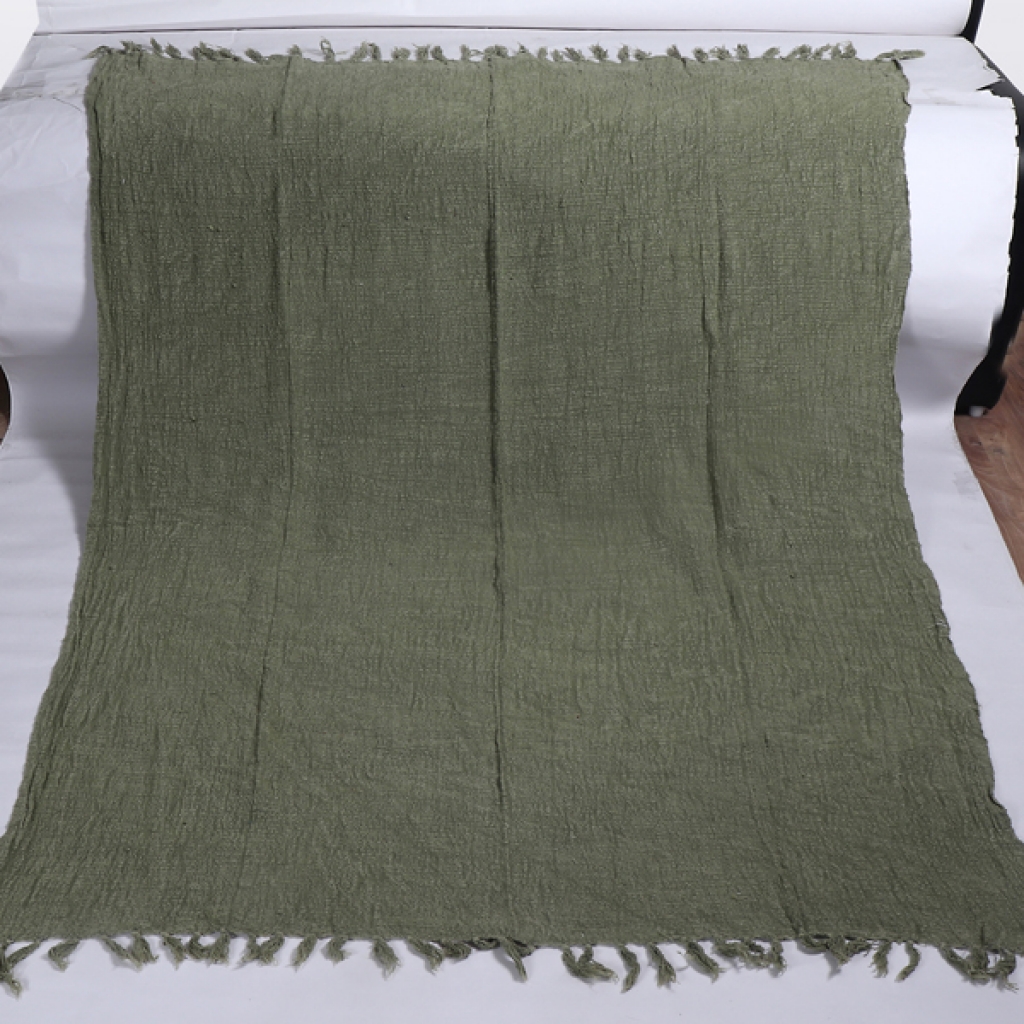 COTTON SOLID PLAIN PRINTED THROWS