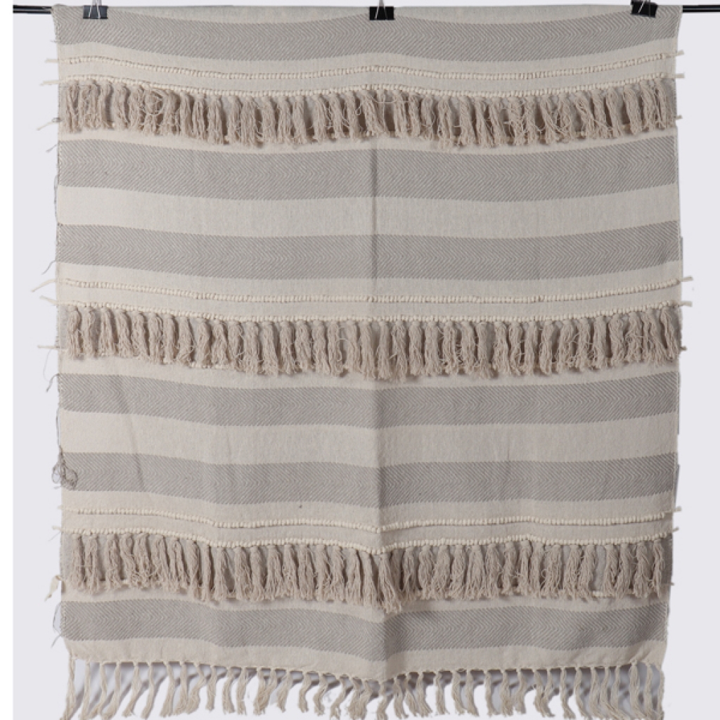 COTTON EMBROIDERY FANCY THROW