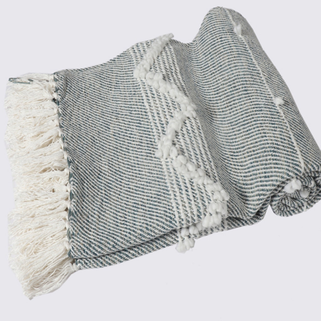 COTTON EMBROIDERY FANCY THROW