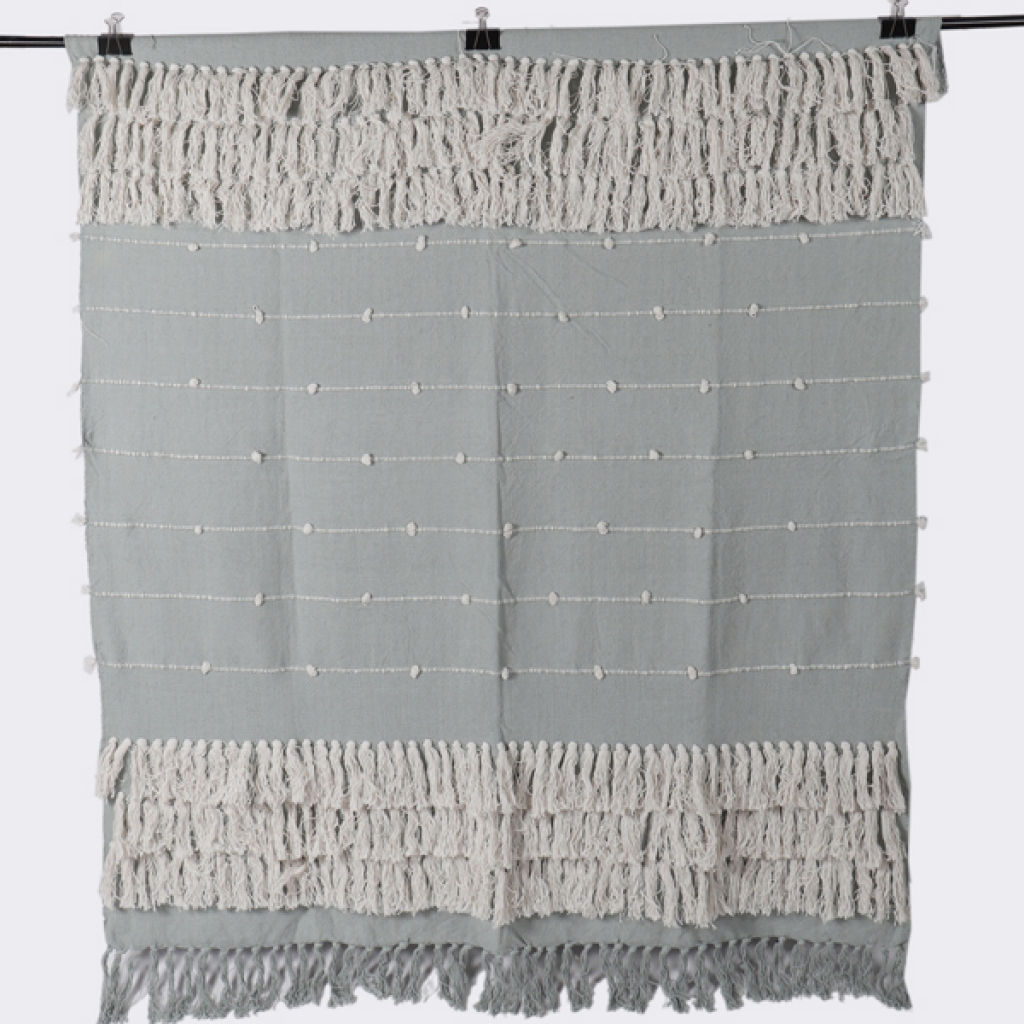 COTTON EMBROIDERY FANCY THROW