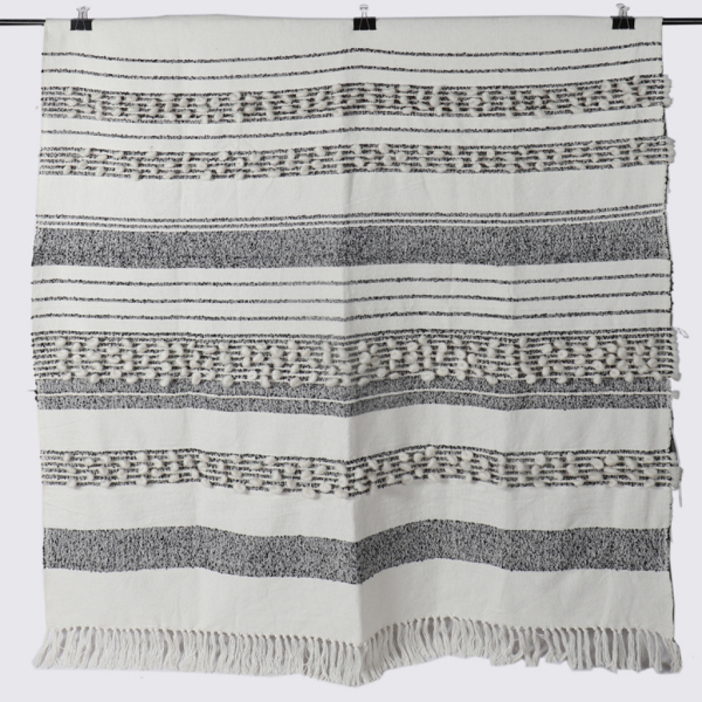 COTTON EMBROIDERY FANCY THROW