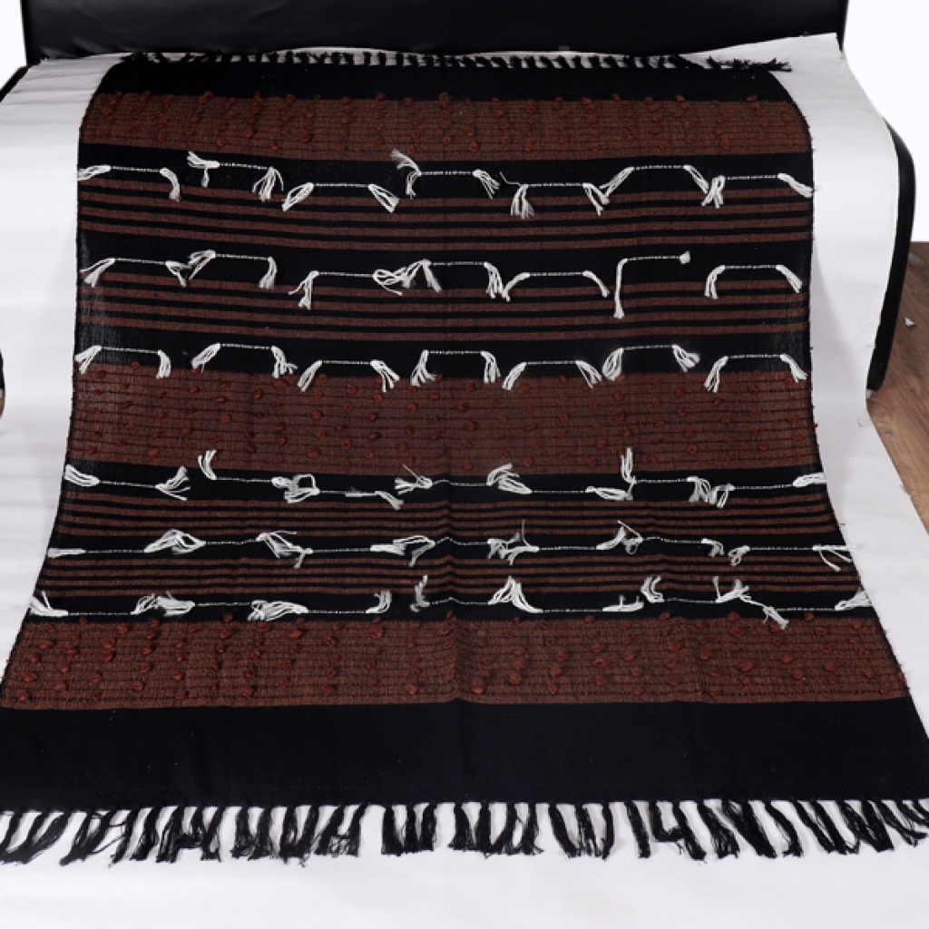 COTTON EMBROIDERY FANCY THROW