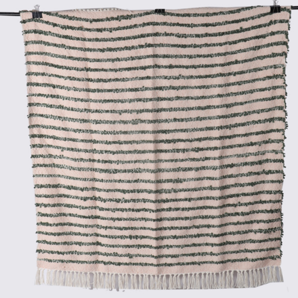 FANCY WOOLEN THROW FOR DECOR HOME
