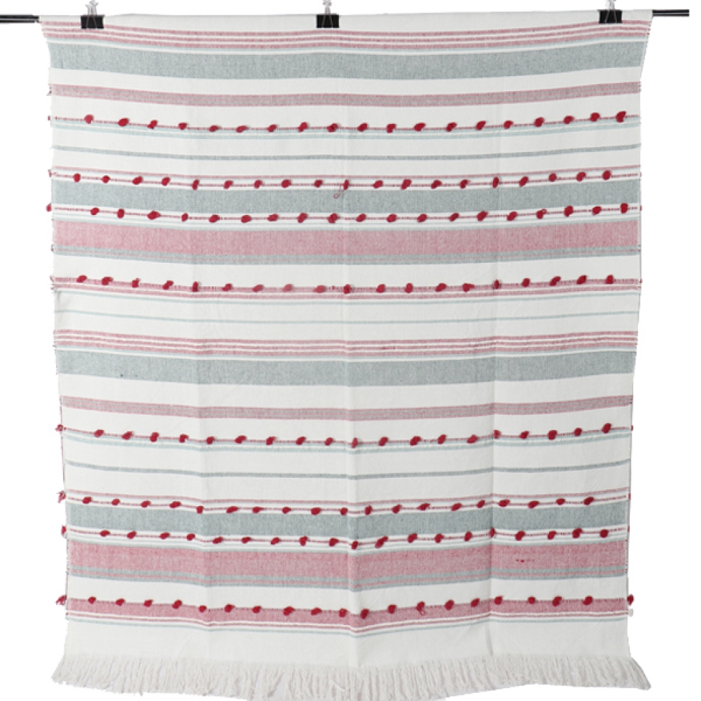 COTTON EMBROIDERY FANCY THROW