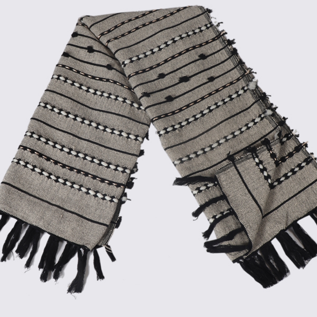 COTTON EMBROIDERY FANCY THROW