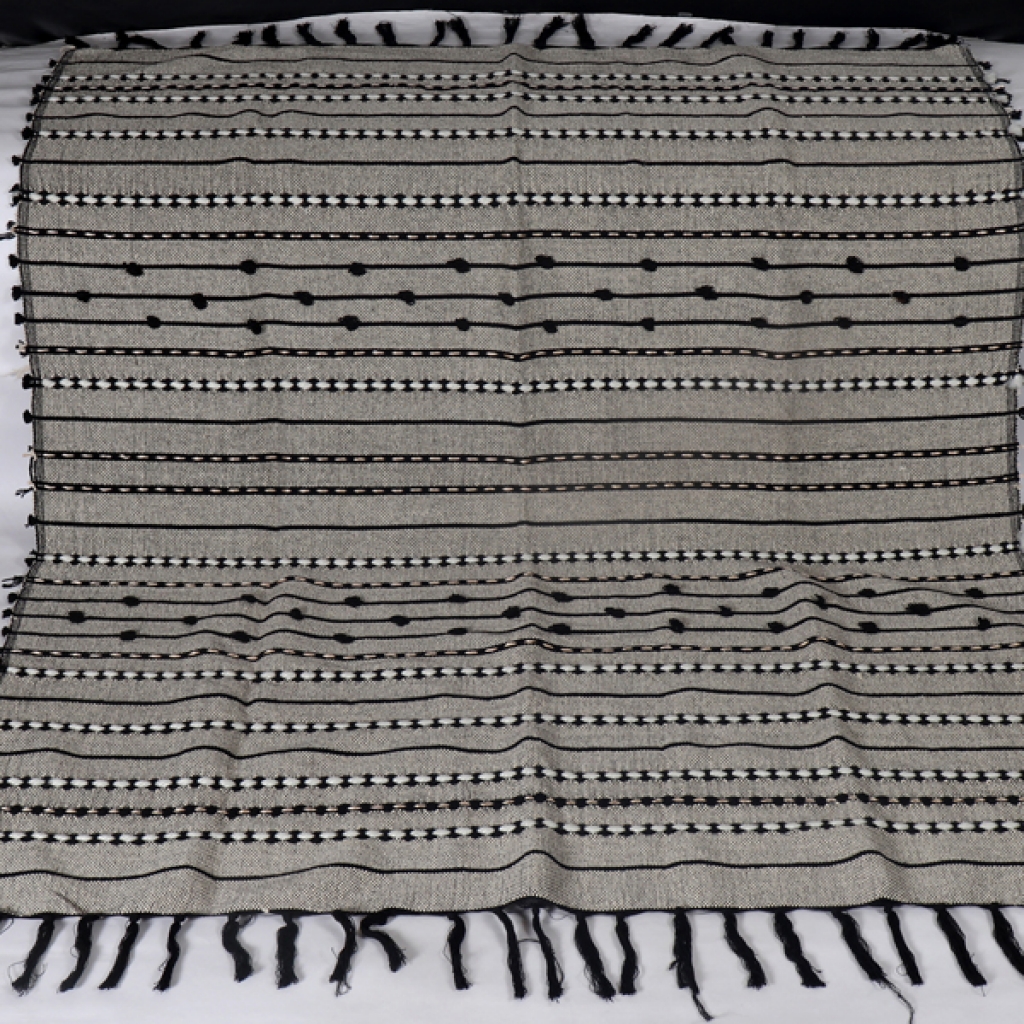 COTTON EMBROIDERY FANCY THROW