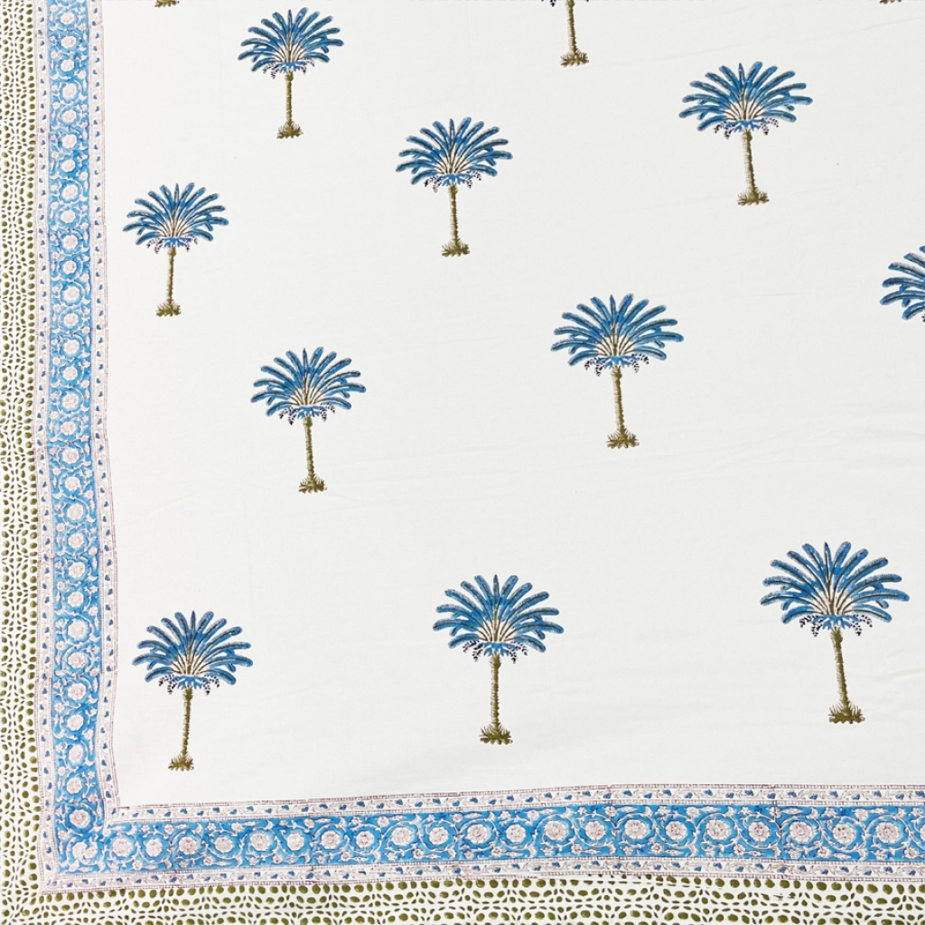 COTTON HANDBLOCK PRINTED BEDSHEET