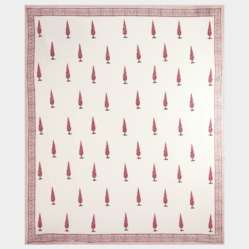 COTTON HANDBLOCK PRINTED BEDSHEET