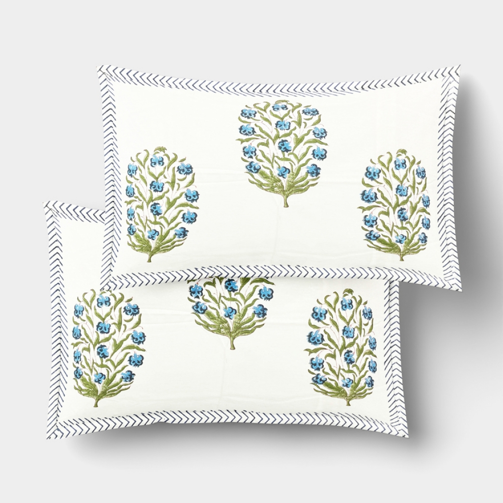 COTTON HANDBLOCK PRINTED BEDSHEET