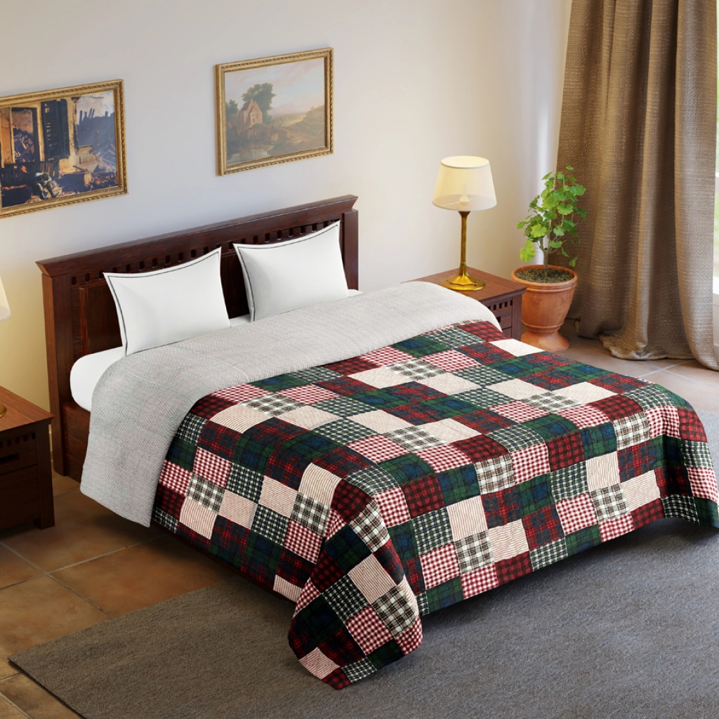 COTTON PATCH WORK BED QUILTS FOR DECOR HOME