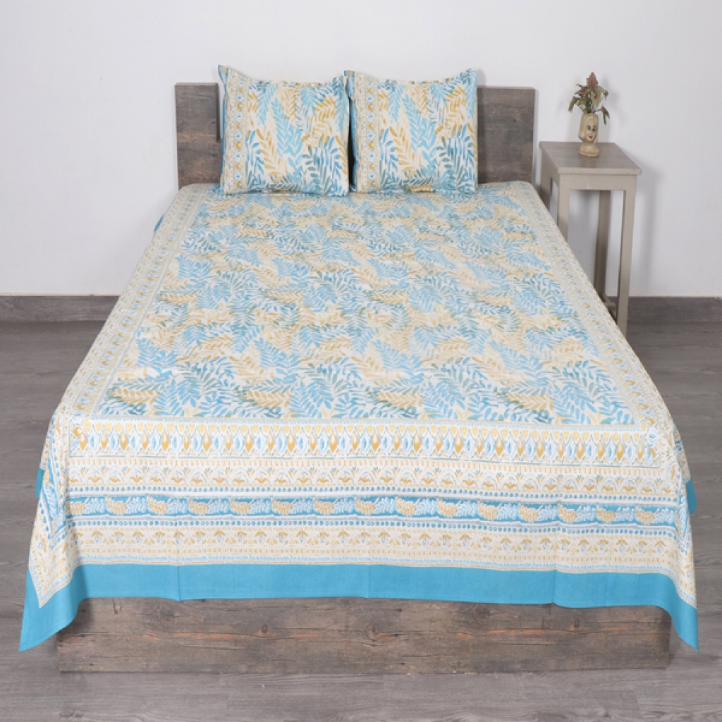 COTTON SCREEN PRINTED BED SHEETS