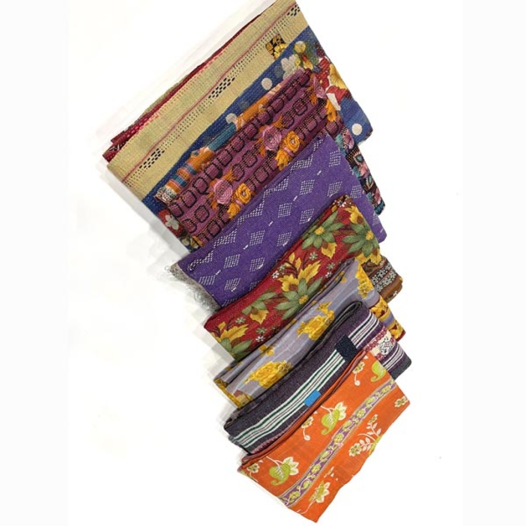 INDIAN HANDMADE VINTAGE COTTON KANTHA GUDRI