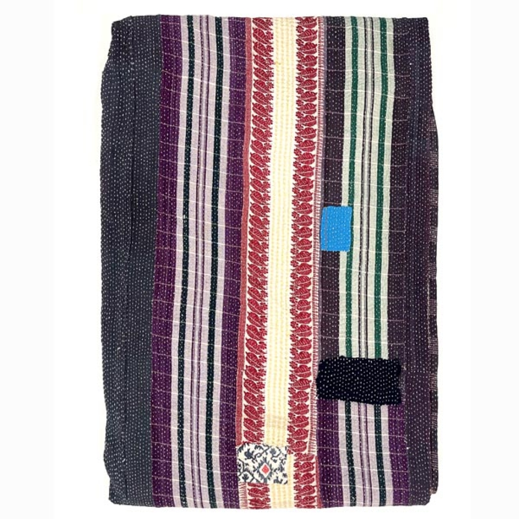 INDIAN HANDMADE VINTAGE COTTON KANTHA GUDRI