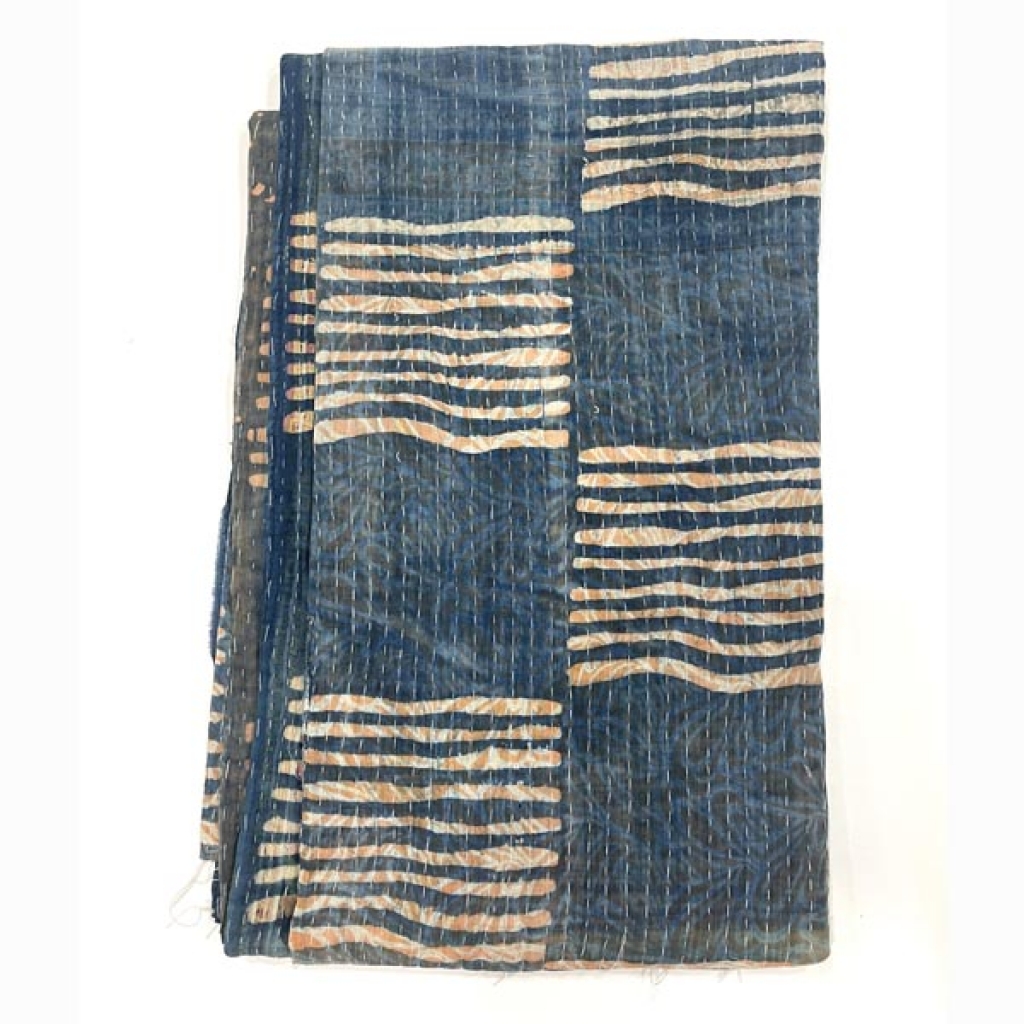 HANDMADE COTTON INDIGO PRINT GUDRI