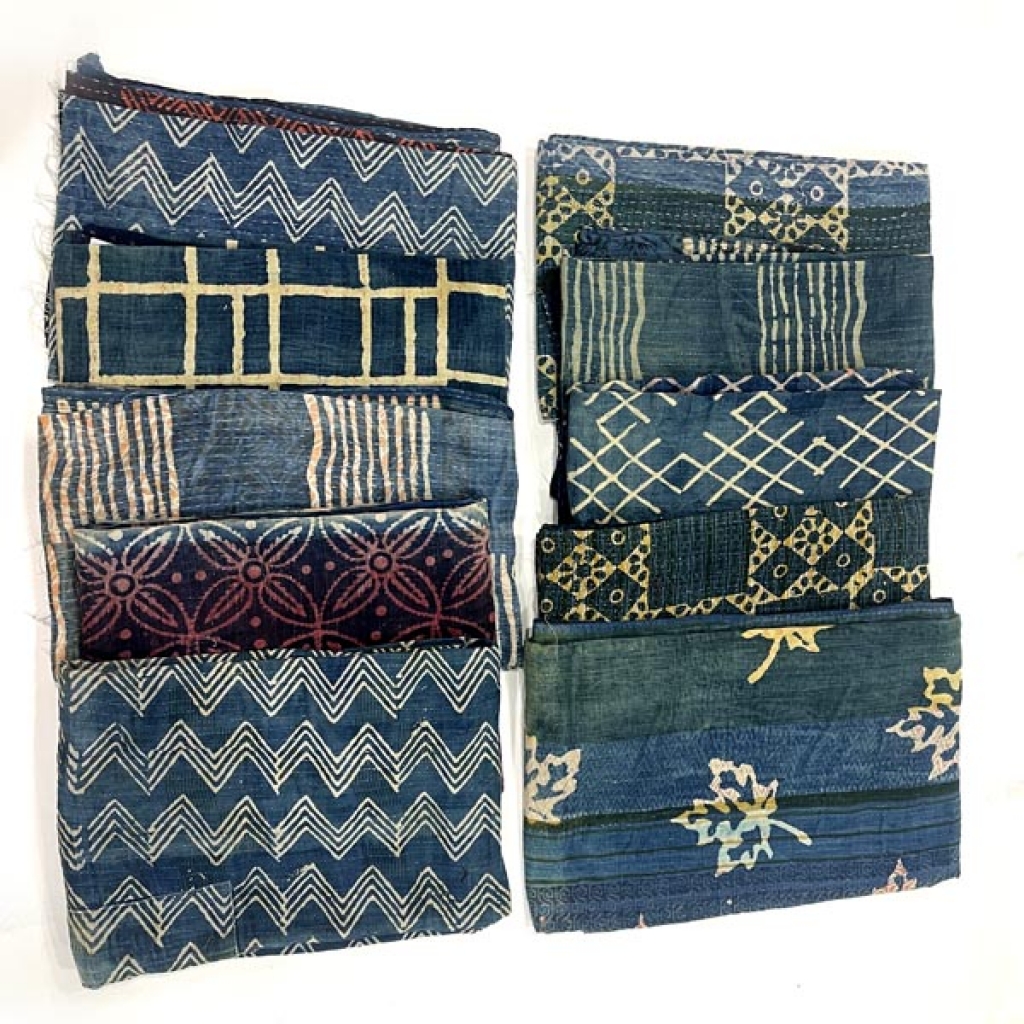 HANDMADE COTTON INDIGO PRINT GUDRI