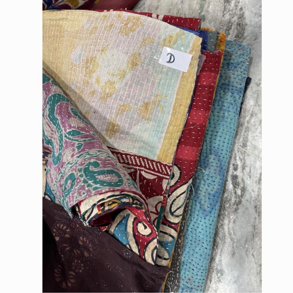 HANDMADE COTTON KANTHA VINTAGE GUDRI