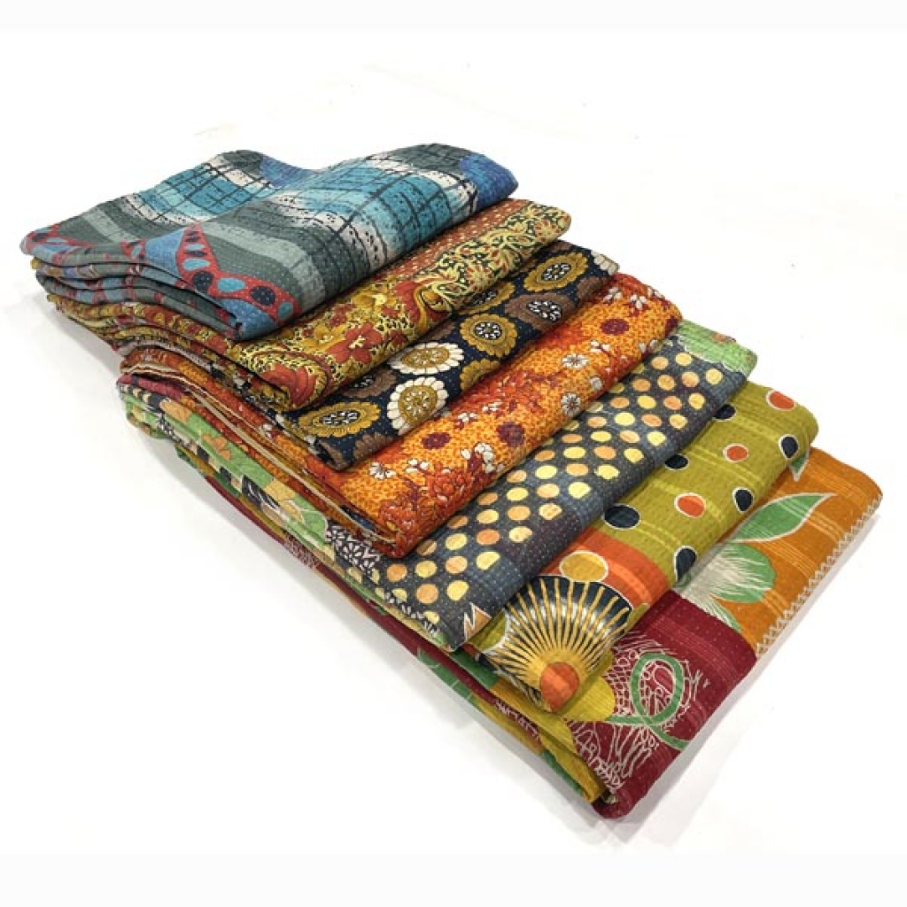 VINTAGE COTTON KANTHA GUDRI