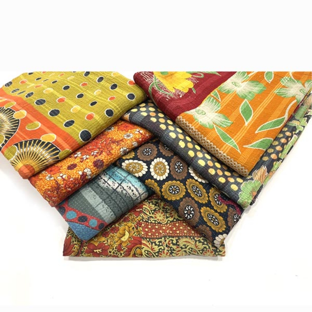 VINTAGE COTTON KANTHA GUDRI