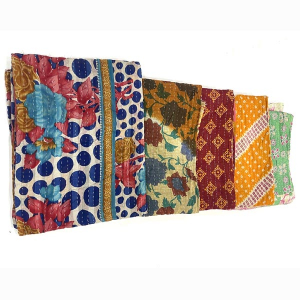 VINTAGE COTTON KANTHA GUDRI