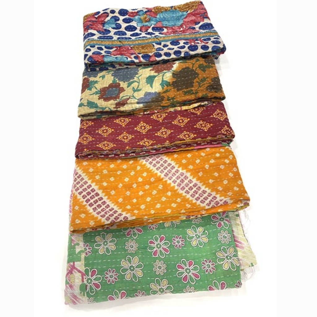 VINTAGE COTTON KANTHA GUDRI