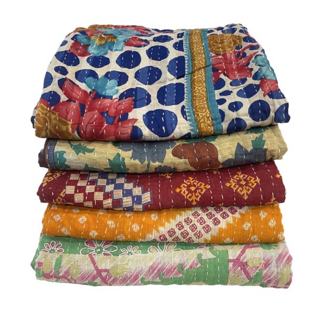 VINTAGE COTTON KANTHA GUDRI