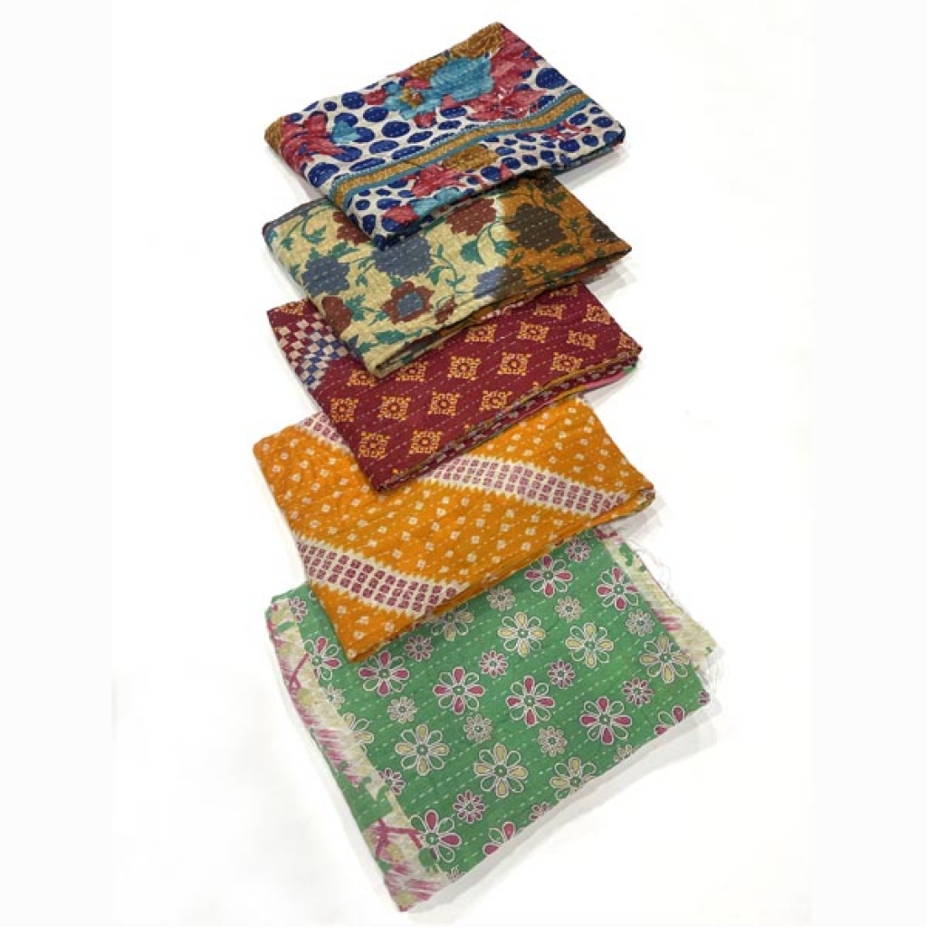 VINTAGE COTTON KANTHA GUDRI