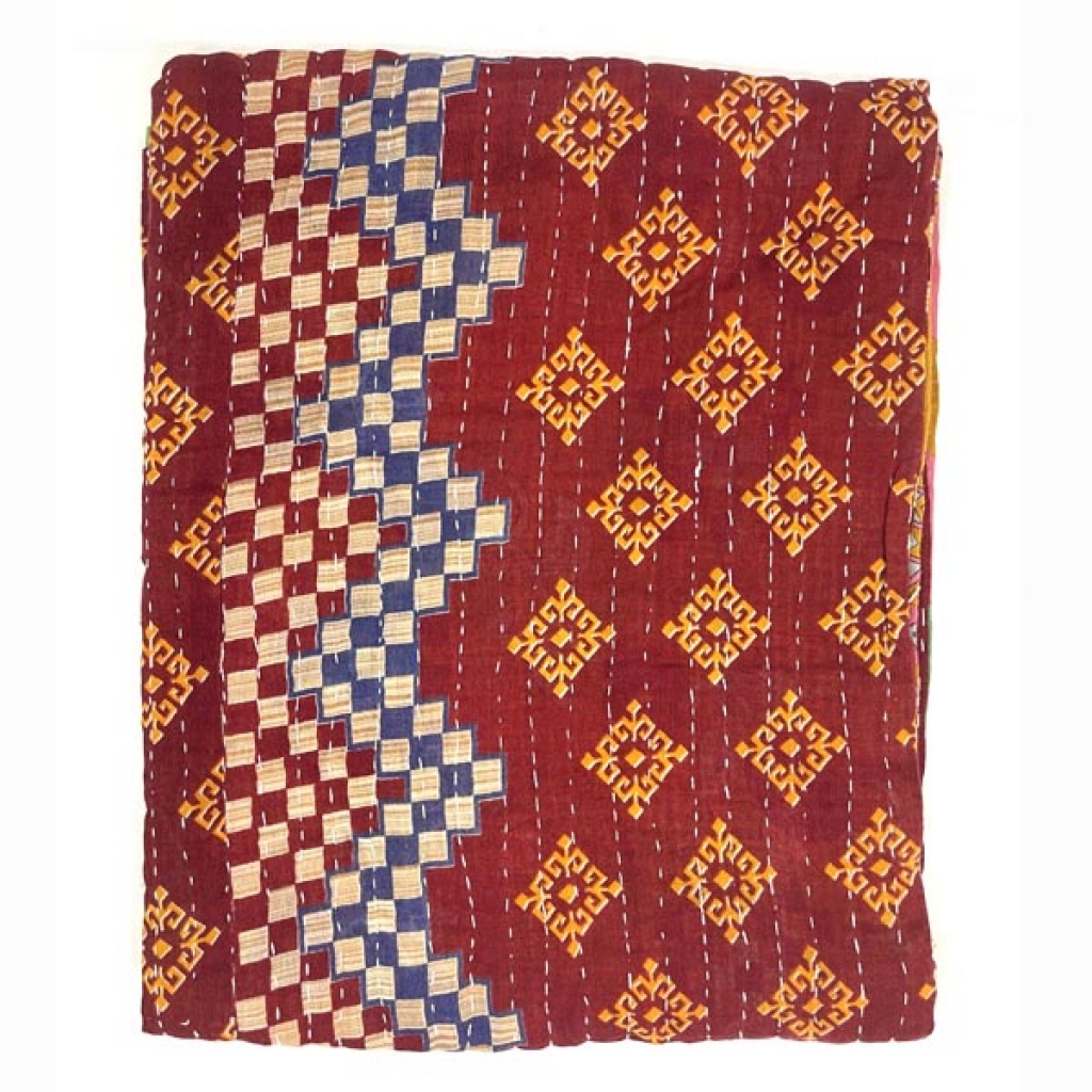 VINTAGE COTTON KANTHA GUDRI