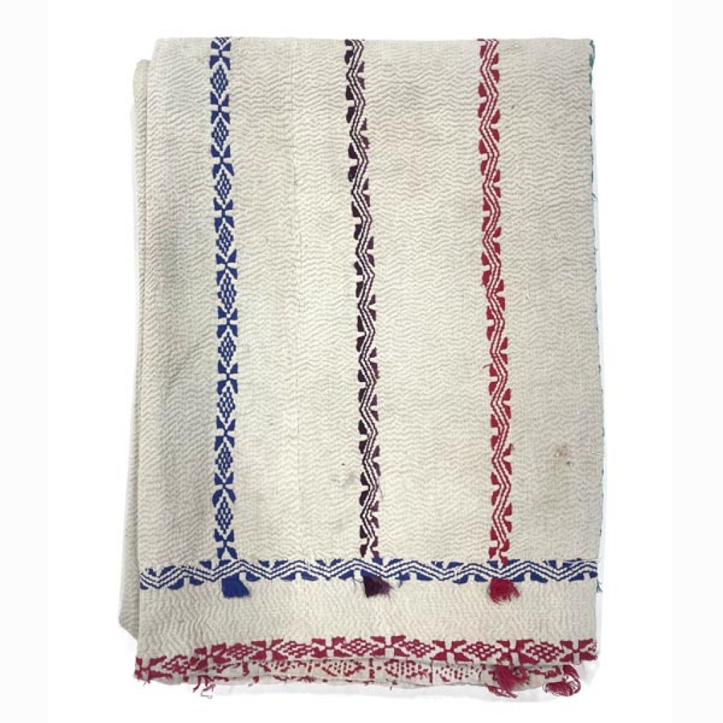 White Cotton Vintage Gudri