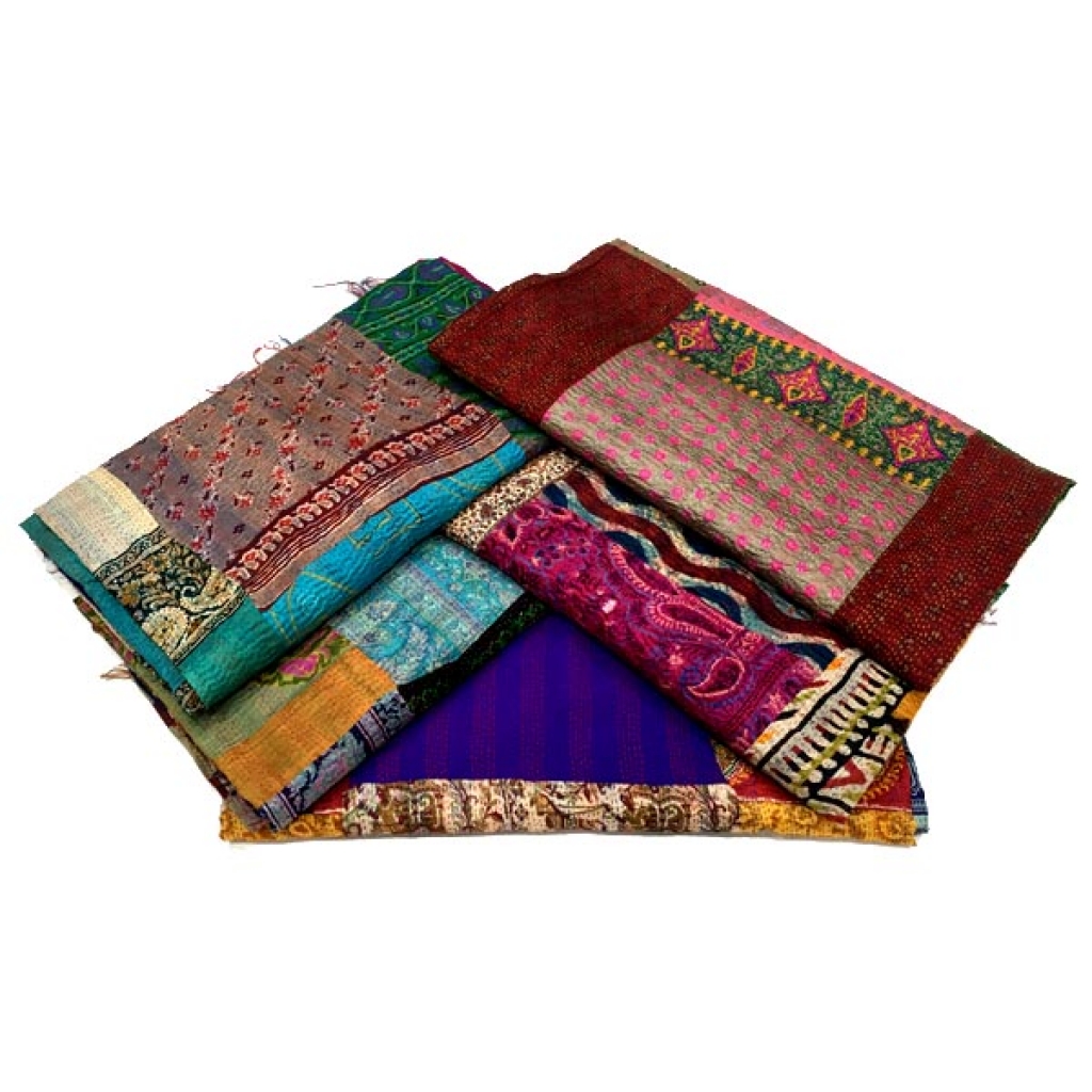 Silk Handmade Patch Work Bedsheet