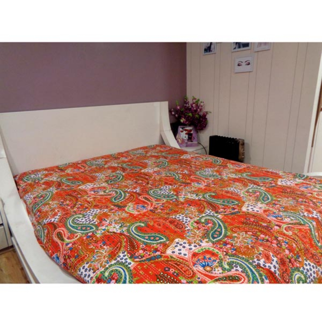 Cotton Handmade Kantha Bed Cover