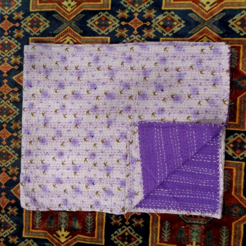 Cotton Handmade Kantha Bed Cover