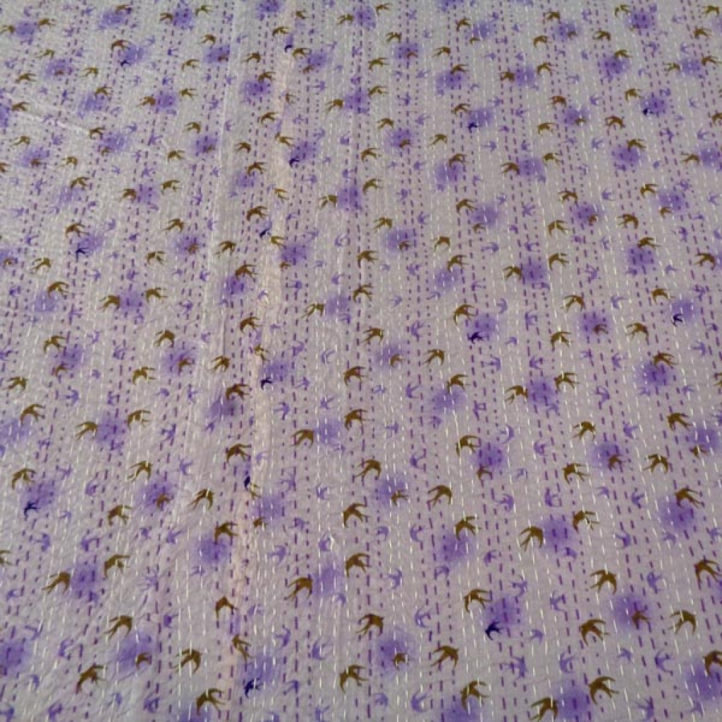 Cotton Handmade Kantha Bed Cover