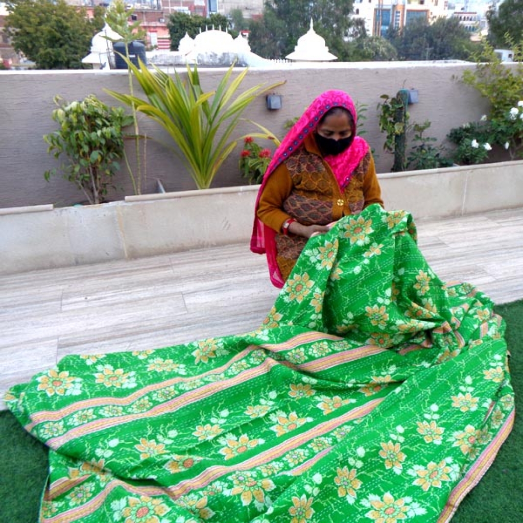 Cotton Handmade Kantha Bed Cover