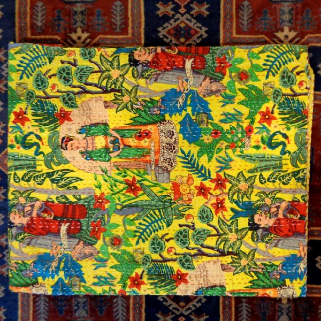 Cotton Handmade Kantha Bed Cover